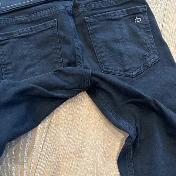 Rag & bone Distressed Black Legging Skinny Jeans - Picture 12 of 12